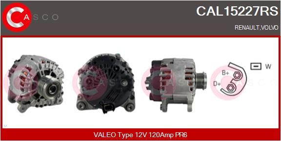 CASCO kintamosios srovės generatorius CAL15227RS