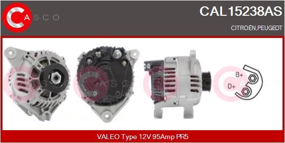 CASCO kintamosios srovės generatorius CAL15238AS