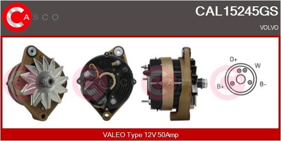 CASCO kintamosios srovės generatorius CAL15245GS