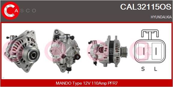 CASCO kintamosios srovės generatorius CAL32115OS