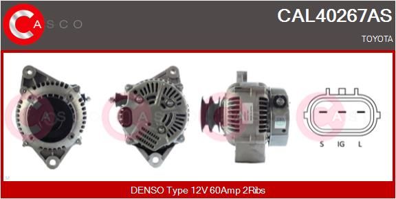 CASCO kintamosios srovės generatorius CAL40267AS