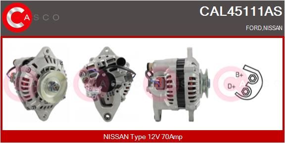 CASCO kintamosios srovės generatorius CAL45111AS