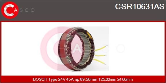 CASCO statorius, kintamosios srovės generatorius CSR10631AS