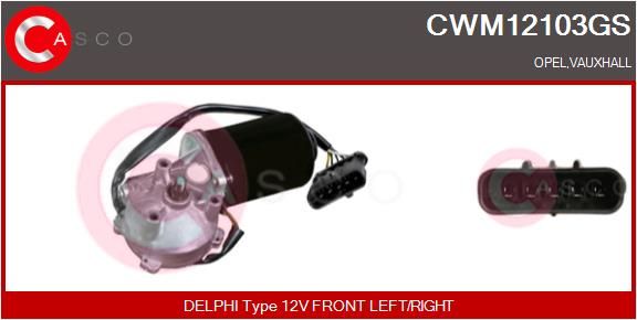 CASCO Двигатель стеклоочистителя CWM12103GS