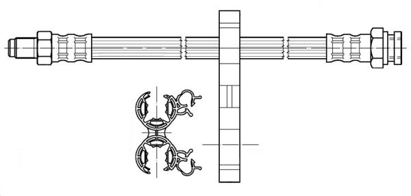 CEF stabdžių žarnelė 511529