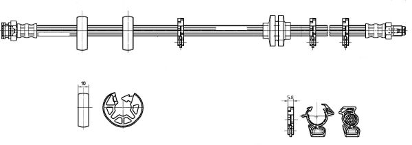 CEF stabdžių žarnelė 511544