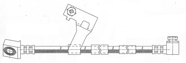 CEF stabdžių žarnelė 511551