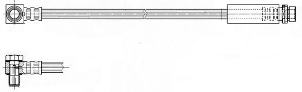 CEF Тормозной шланг 512027