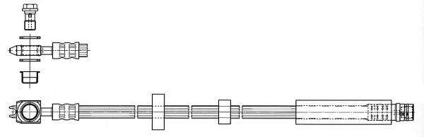 CEF stabdžių žarnelė 512304