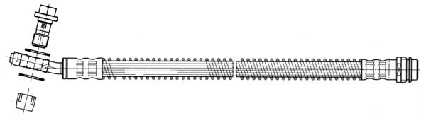 CEF stabdžių žarnelė 512444