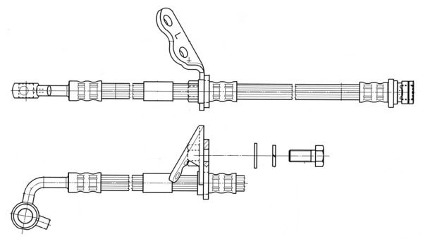 CEF stabdžių žarnelė 512471