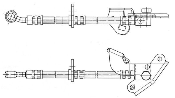 CEF stabdžių žarnelė 512520