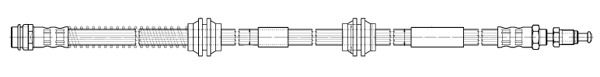 CEF Тормозной шланг 512598