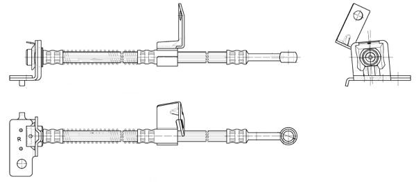 CEF stabdžių žarnelė 512632