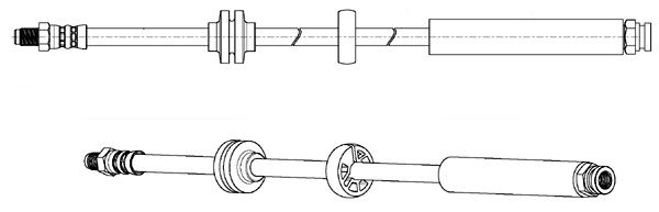 CEF stabdžių žarnelė 512709