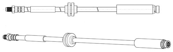 CEF stabdžių žarnelė 512805