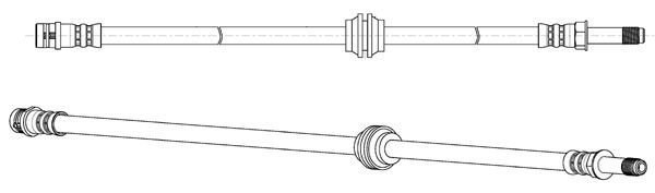 CEF stabdžių žarnelė 512822