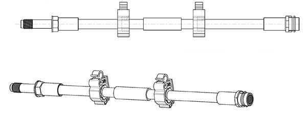 CEF Тормозной шланг 512827