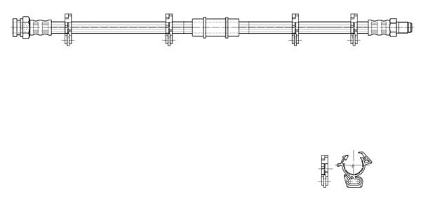 CEF stabdžių žarnelė 516978