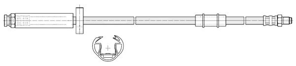 CEF Тормозной шланг 517055