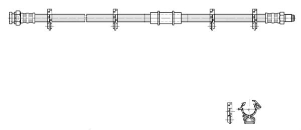 CEF Тормозной шланг 517062
