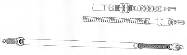 CEF trosas, stovėjimo stabdys CT02139