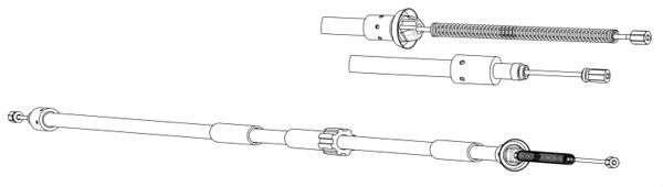 CEF trosas, stovėjimo stabdys CT02155