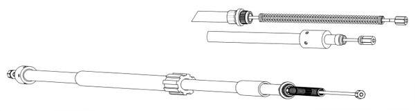 CEF trosas, stovėjimo stabdys CT02159