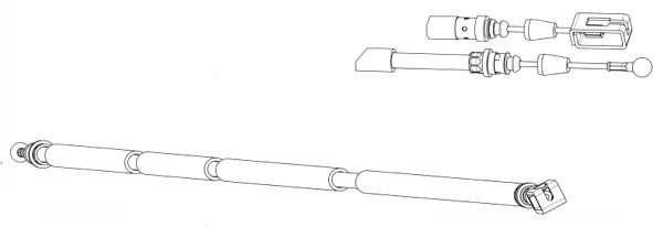 CEF trosas, stovėjimo stabdys CT02187