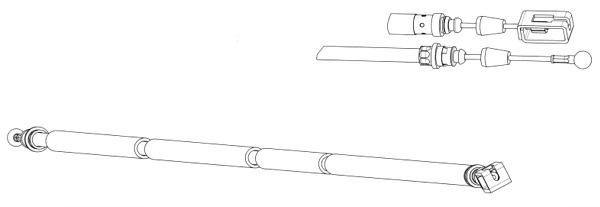 CEF trosas, stovėjimo stabdys CT02188