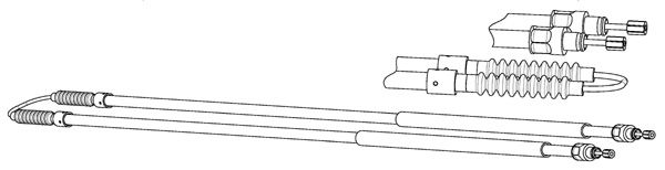 CEF trosas, stovėjimo stabdys CT02197