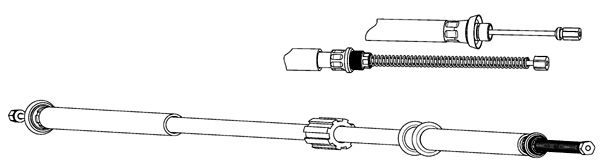 CEF Тросик, cтояночный тормоз FA02178