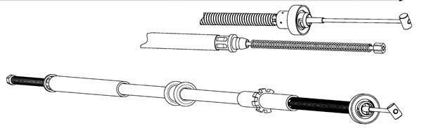 CEF trosas, stovėjimo stabdys FA02287