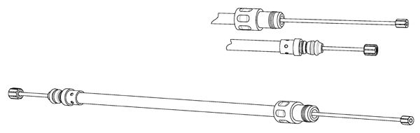 CEF Тросик, cтояночный тормоз FA02295