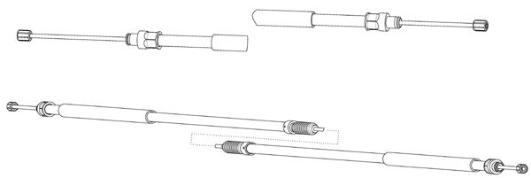 CEF trosas, stovėjimo stabdys FA02299