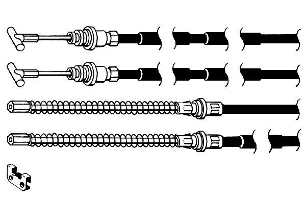 CEF trosas, stovėjimo stabdys FO02180