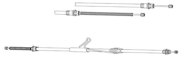 CEF trosas, stovėjimo stabdys FO02221