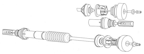 CEF sankabos trosas PU01153