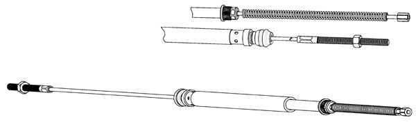 CEF trosas, stovėjimo stabdys PU02158