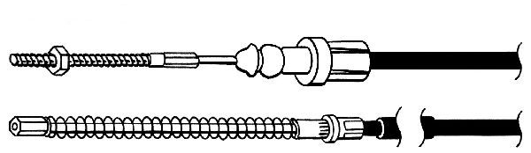 CEF trosas, stovėjimo stabdys PU02199