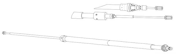 CEF trosas, stovėjimo stabdys PU02213