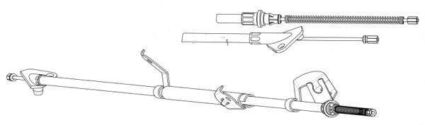 CEF trosas, stovėjimo stabdys PU02219