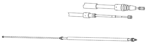 CEF trosas, stovėjimo stabdys PU02235