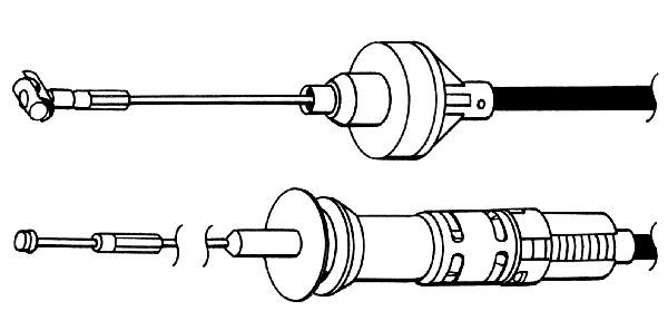 CEF Трос, управление сцеплением VW01159