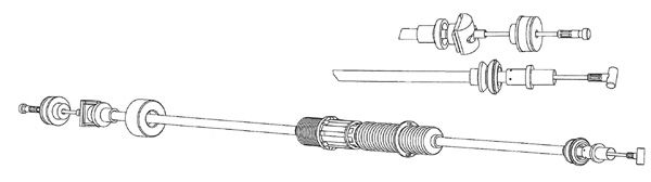 CEF sankabos trosas VW01171