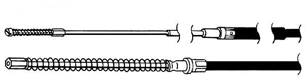 CEF trosas, stovėjimo stabdys VW02147