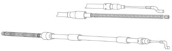 CEF trosas, stovėjimo stabdys VW02158