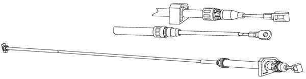 CEF trosas, stovėjimo stabdys VW02206