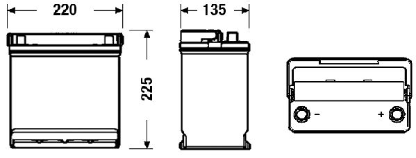 CENTRA starterio akumuliatorius CB450