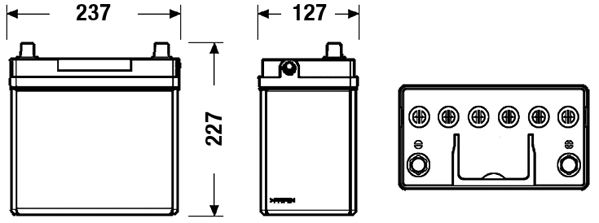 CENTRA starterio akumuliatorius CB454